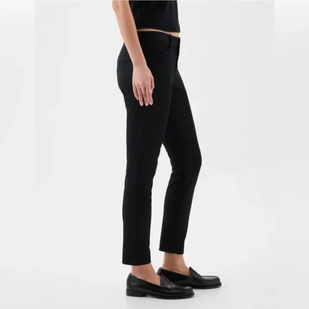 Gap Women's Bi-Stretch Skinny Ankle Black Minimalist Business Casual Pants Sz 6 - Picture 3 of 12
